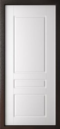 Входная металлическая дверь AGAT Элегант 7,5 ФЛ-5 2 замка 1.5мм металл (Муар коричневый, Черный шелк + МДФ)