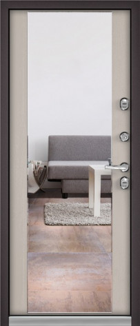 Бульдорс Входная дверь Термо с зеркалом, арт. 0006110